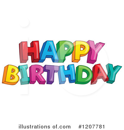 Happy Birthday Clipart #1207781 by visekart