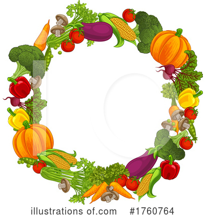 Vegetables Clipart #1760764 by AtStockIllustration