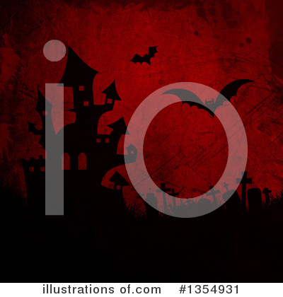 Royalty-Free (RF) Haunted Castle Clipart Illustration by KJ Pargeter - Stock Sample #1354931