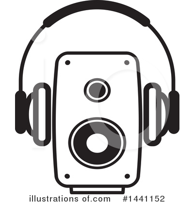 Headphones Clipart #1441152 by Lal Perera