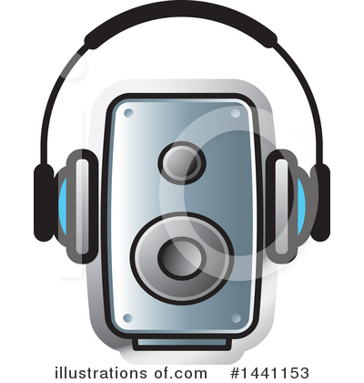 Royalty-Free (RF) Headphones Clipart Illustration by Lal Perera - Stock Sample #1441153