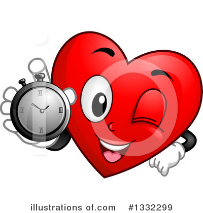 Heart Character Clipart #1332299 by BNP Design Studio