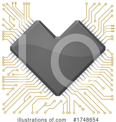 Motherboard Clipart #1748654 by Vector Tradition SM