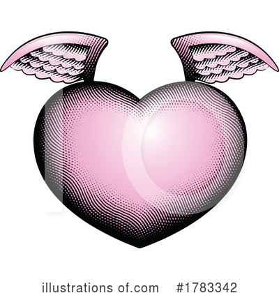 Winged Heart Clipart #1783342 by cidepix