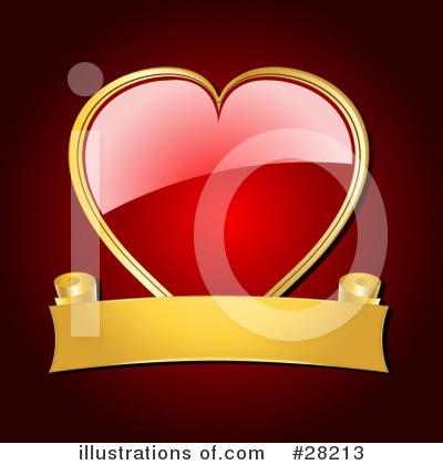 Royalty-Free (RF) Heart Clipart Illustration by elaineitalia - Stock Sample #28213