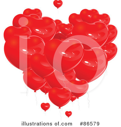 Royalty-Free (RF) Heart Clipart Illustration by Pushkin - Stock Sample #86579