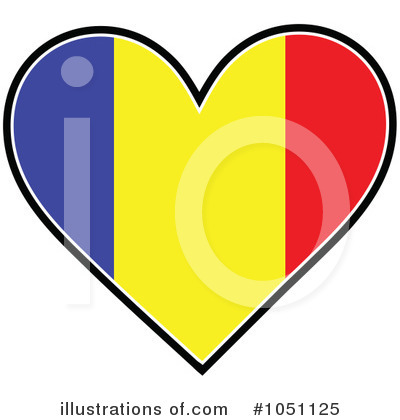 Heart Flag Clipart #1051125 by Maria Bell