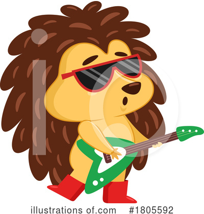 Electric Guitar Clipart #1805592 by Hit Toon