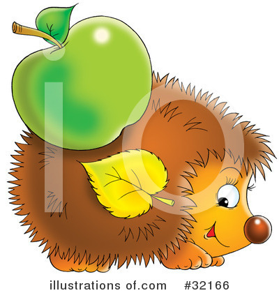 Royalty-Free (RF) Hedgehog Clipart Illustration by Alex Bannykh - Stock Sample #32166