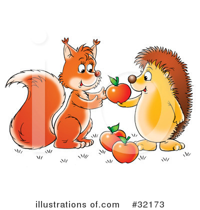 Squirrel Clipart #32173 by Alex Bannykh