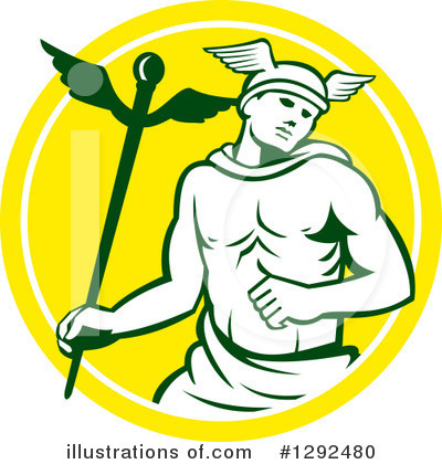 Royalty-Free (RF) Hermes Clipart Illustration by patrimonio - Stock Sample #1292480