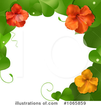 Royalty-Free (RF) Hibiscus Clipart Illustration by elaineitalia - Stock Sample #1065859