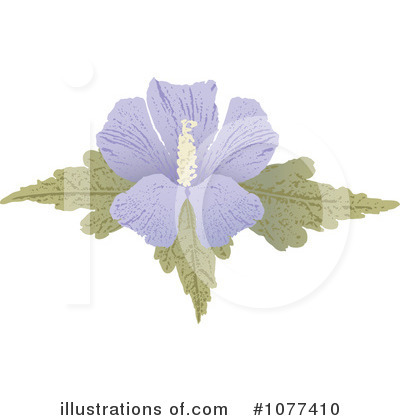 Royalty-Free (RF) Hibiscus Clipart Illustration by Any Vector - Stock Sample #1077410