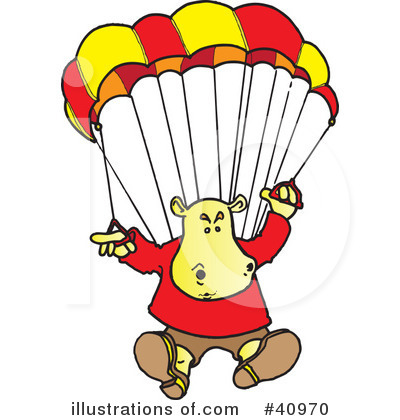 Sky Diving Clipart #40970 by Snowy