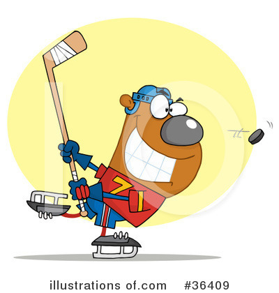 Hockey Clipart #36409 by Hit Toon