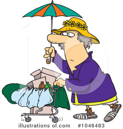 Royalty-Free (RF) Homeless Clipart Illustration by toonaday - Stock Sample #1046483