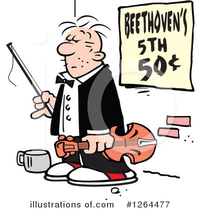 Violinist Clipart #1264477 by Johnny Sajem