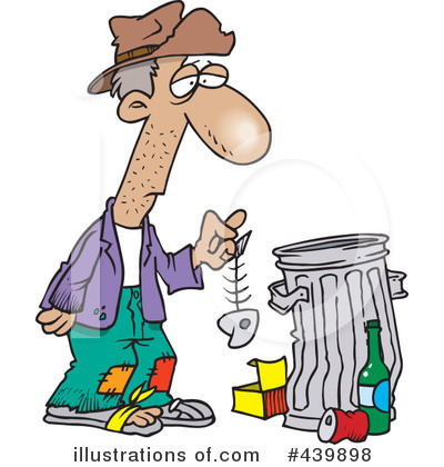 Royalty-Free (RF) Homeless Clipart Illustration by toonaday - Stock Sample #439898