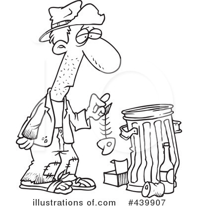 Royalty-Free (RF) Homeless Clipart Illustration by toonaday - Stock Sample #439907