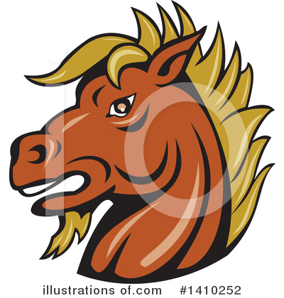 Royalty-Free (RF) Horse Clipart Illustration by patrimonio - Stock Sample #1410252