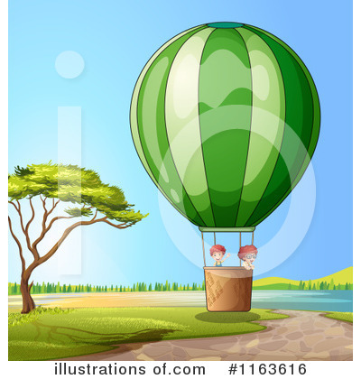 Hot Air Balloon Clipart #1163616 - Illustration by Graphics RF