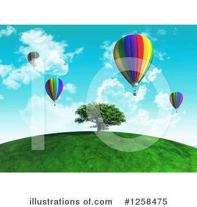 Hot Air Balloon Clipart #1258475 by KJ Pargeter