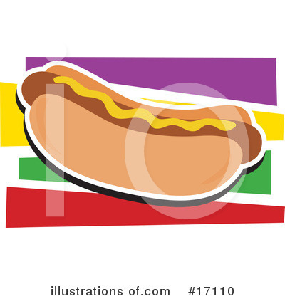 Royalty-Free (RF) Hot Dog Clipart Illustration by Maria Bell - Stock Sample #17110