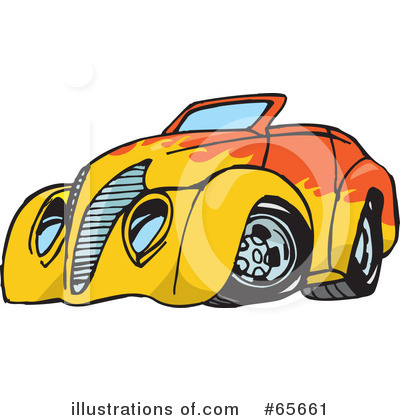 Hot Rod Clipart #65661 by Dennis Holmes Designs