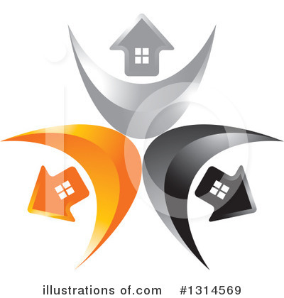 Royalty-Free (RF) House Clipart Illustration by Lal Perera - Stock Sample #1314569