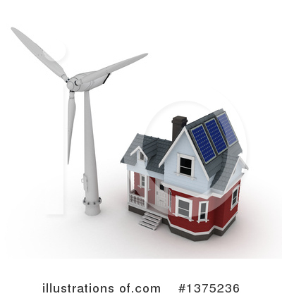 Wind Turbine Clipart #1375236 by KJ Pargeter