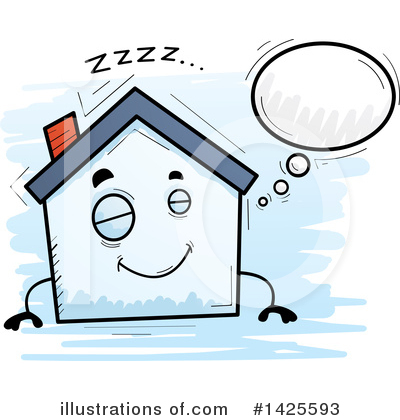 Royalty-Free (RF) House Clipart Illustration by Cory Thoman - Stock Sample #1425593