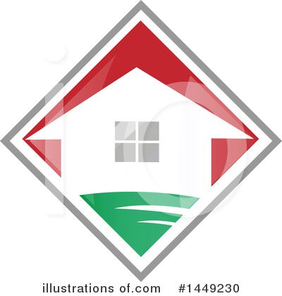Royalty-Free (RF) House Clipart Illustration by Domenico Condello - Stock Sample #1449230