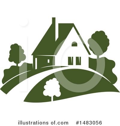 Royalty-Free (RF) House Clipart Illustration by Vector Tradition SM - Stock Sample #1483056