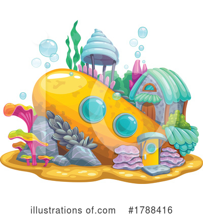 Submarine Clipart #1788416 by Vector Tradition SM