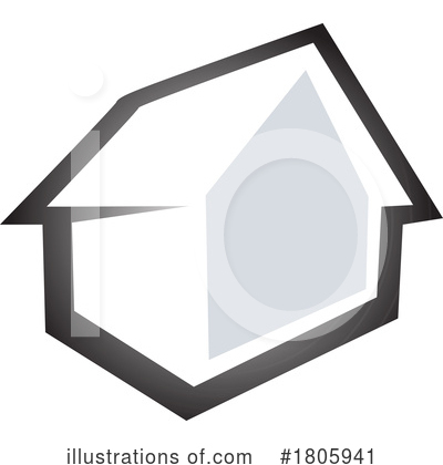 Royalty-Free (RF) House Clipart Illustration by Domenico Condello - Stock Sample #1805941