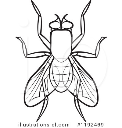 Royalty-Free (RF) House Fly Clipart Illustration by Lal Perera - Stock Sample #1192469