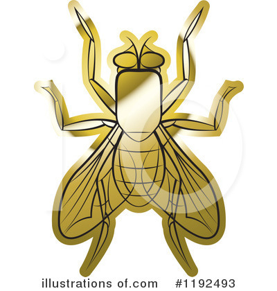 House Fly Clipart #1192493 by Lal Perera