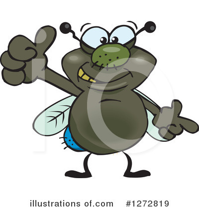 Royalty-Free (RF) House Fly Clipart Illustration by Dennis Holmes Designs - Stock Sample #1272819