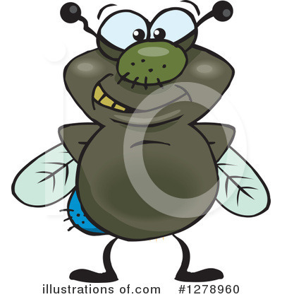 House Flies Clipart #1278960 by Dennis Holmes Designs