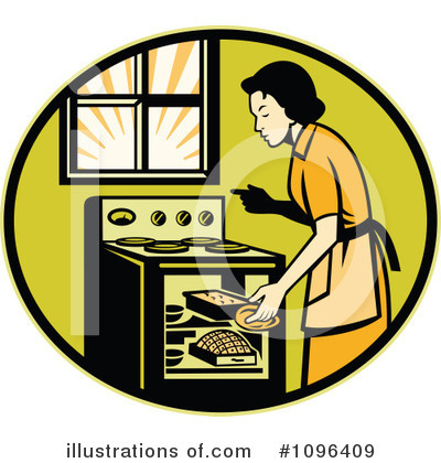 Royalty-Free (RF) Housewife Clipart Illustration by patrimonio - Stock Sample #1096409