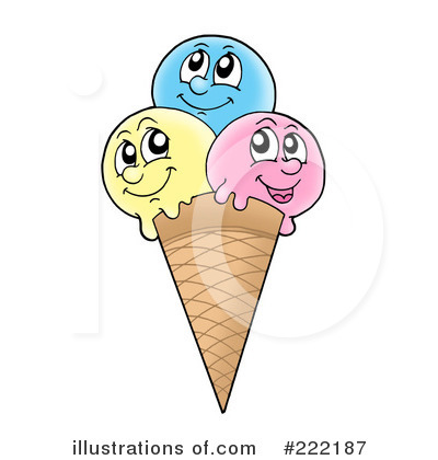 Royalty-Free (RF) Ice Cream Clipart Illustration by visekart - Stock Sample #222187