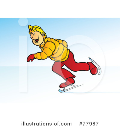 Ice Skating Clipart #77987 - Illustration by Snowy