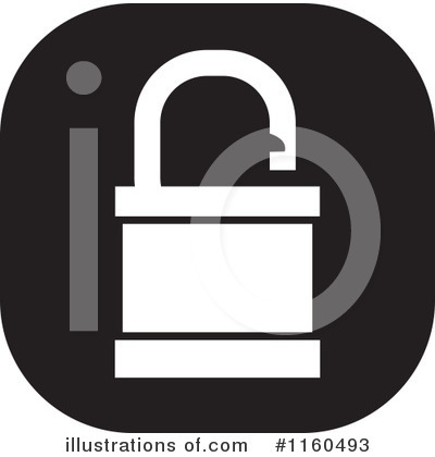 Padlock Clipart #1160493 by Johnny Sajem