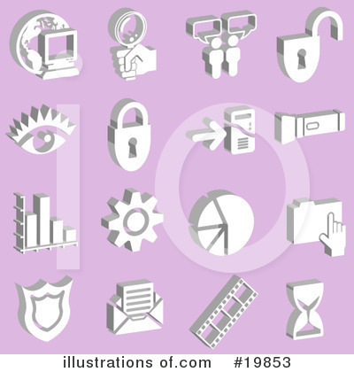 Royalty-Free (RF) Icons Clipart Illustration by AtStockIllustration - Stock Sample #19853