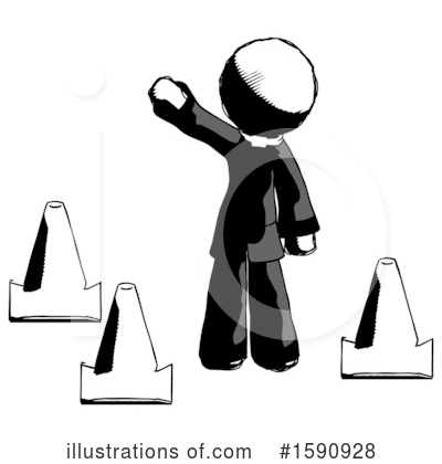 Royalty-Free (RF) Ink Design Mascot Clipart Illustration by Leo Blanchette - Stock Sample #1590928