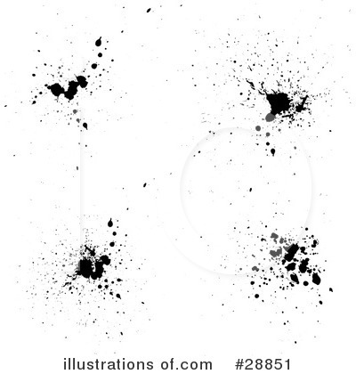 Ink Splatters Clipart #28851 by KJ Pargeter