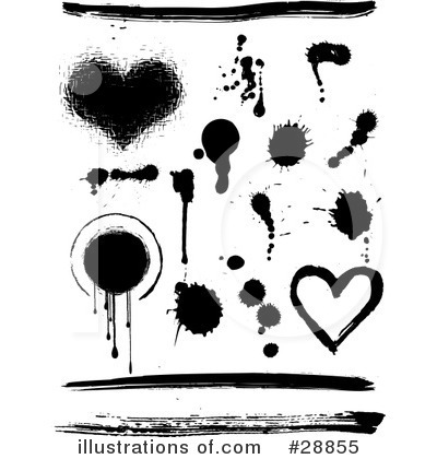 Ink Splatters Clipart #28855 by KJ Pargeter