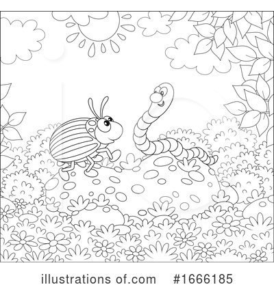 Royalty-Free (RF) Insect Clipart Illustration by Alex Bannykh - Stock Sample #1666185