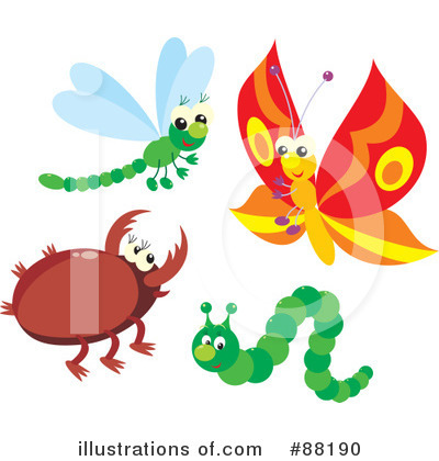 Royalty-Free (RF) Insects Clipart Illustration by Alex Bannykh - Stock Sample #88190
