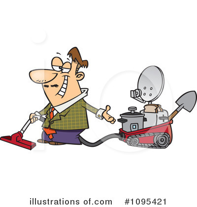 Royalty-Free (RF) Inventor Clipart Illustration by toonaday - Stock Sample #1095421